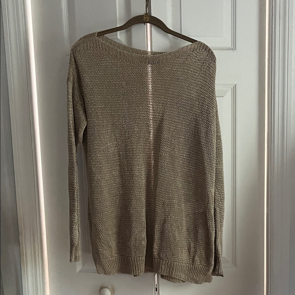Polo by Ralph Lauren Beige Off-the-Shoulder Sweater